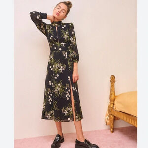Reformation Rosewood Flora Midi Dress NWT 4